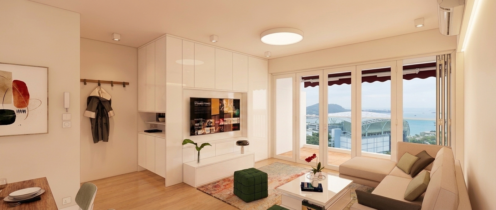 Connecting w/ the view — interior project by KVL Deco